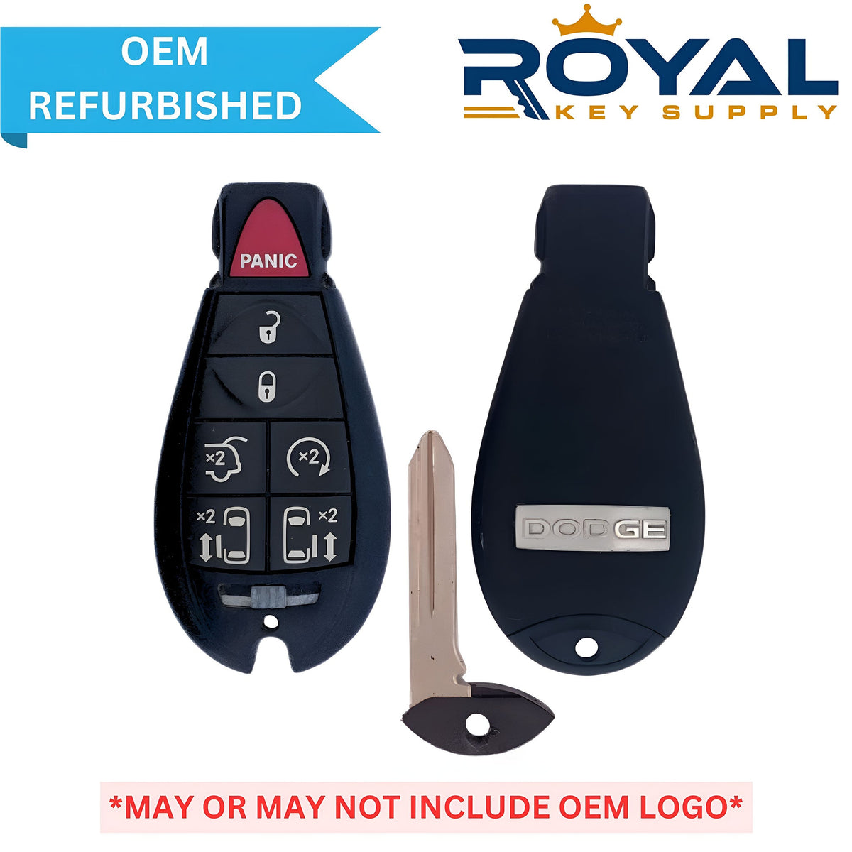 Dodge Refurbished 2008 - 2020 Grand Caravan Fobik Key 7B Remote Start/Hatch/Power Doors FCCID: IYZ - C01C PN# 56046709AG - Royal Key Supply