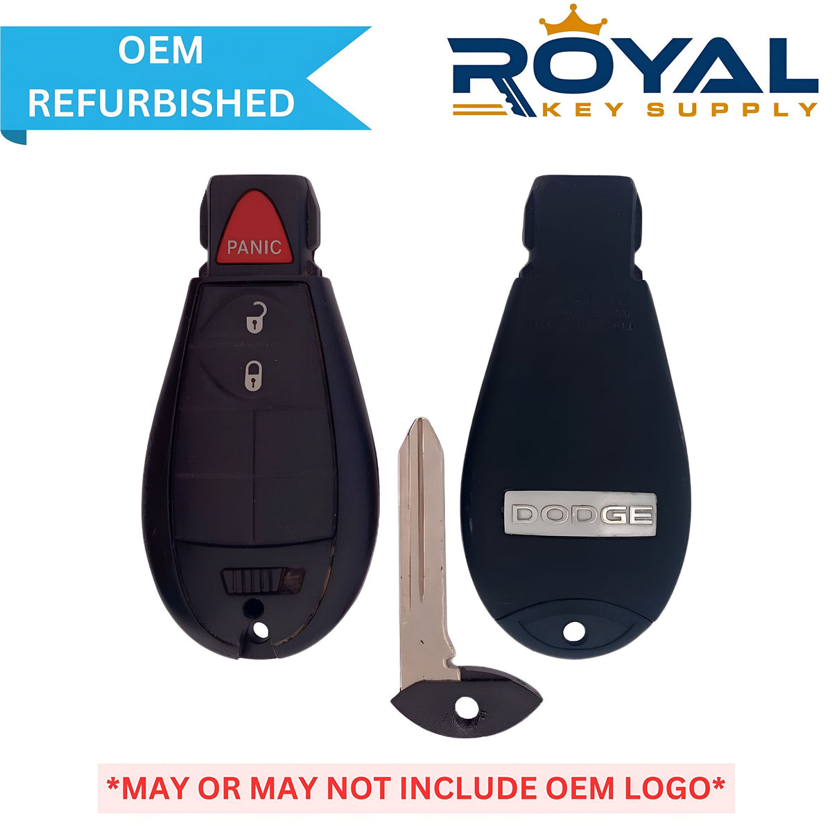 Dodge Refurbished 2008 - 2020 RAM, Journey Fobik Key 3B FCCID: IYZ - C01C PN# 56046707AE - Royal Key Supply