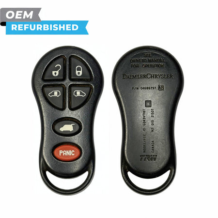 Dodge Refurbished OEM 2001-2004 Caravan, Voyager Keyless Entry Remote 6B Trunk, L Door, R Door, FCCID: GQ43VT18T PN 04686797AB - Royal Key Supply