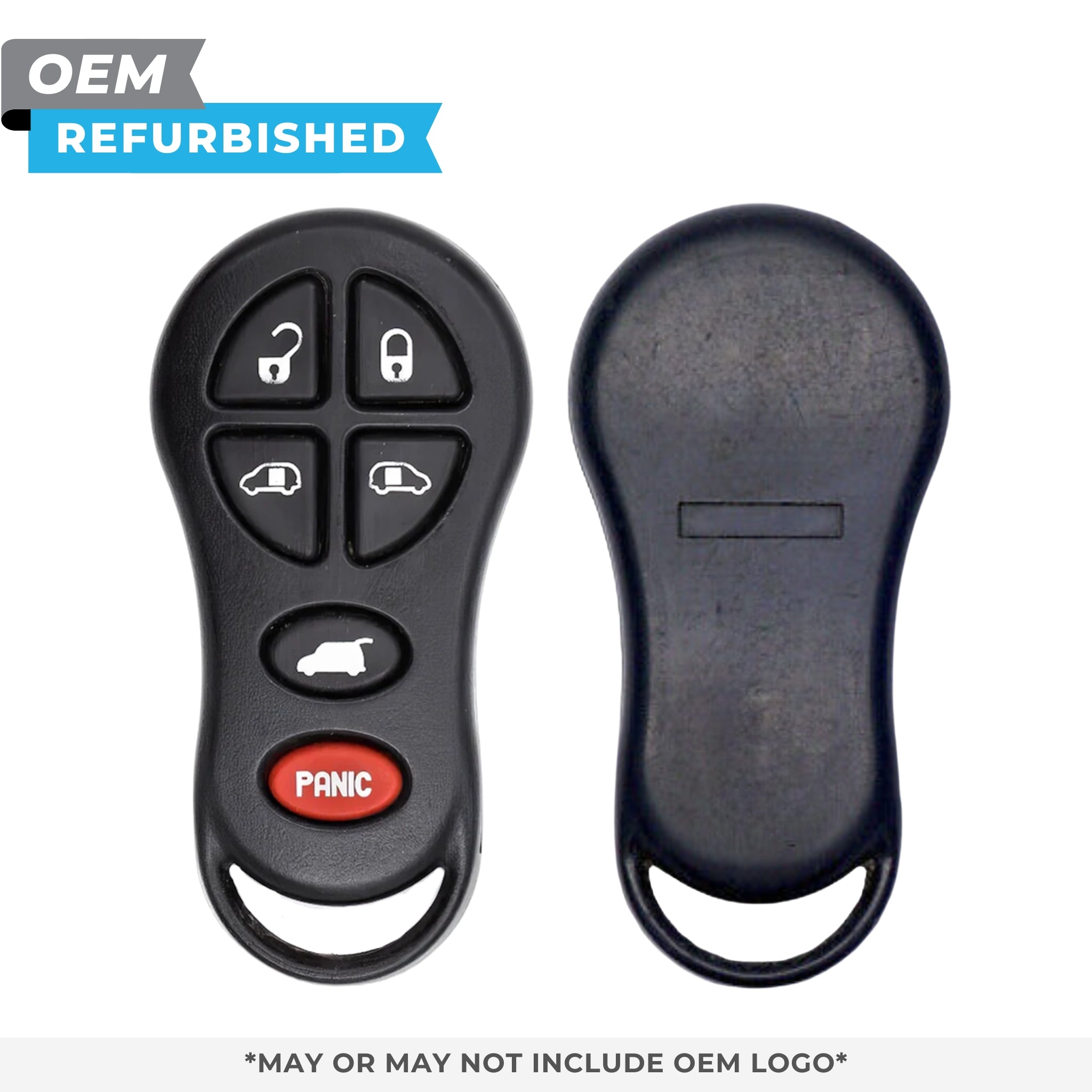 Dodge Refurbished OEM 2001 - 2004 Caravan, Voyager Keyless Entry Remote 6B Trunk, L Door, R Door, FCCID: GQ43VT18T PN 04686797AB - Royal Key Supply
