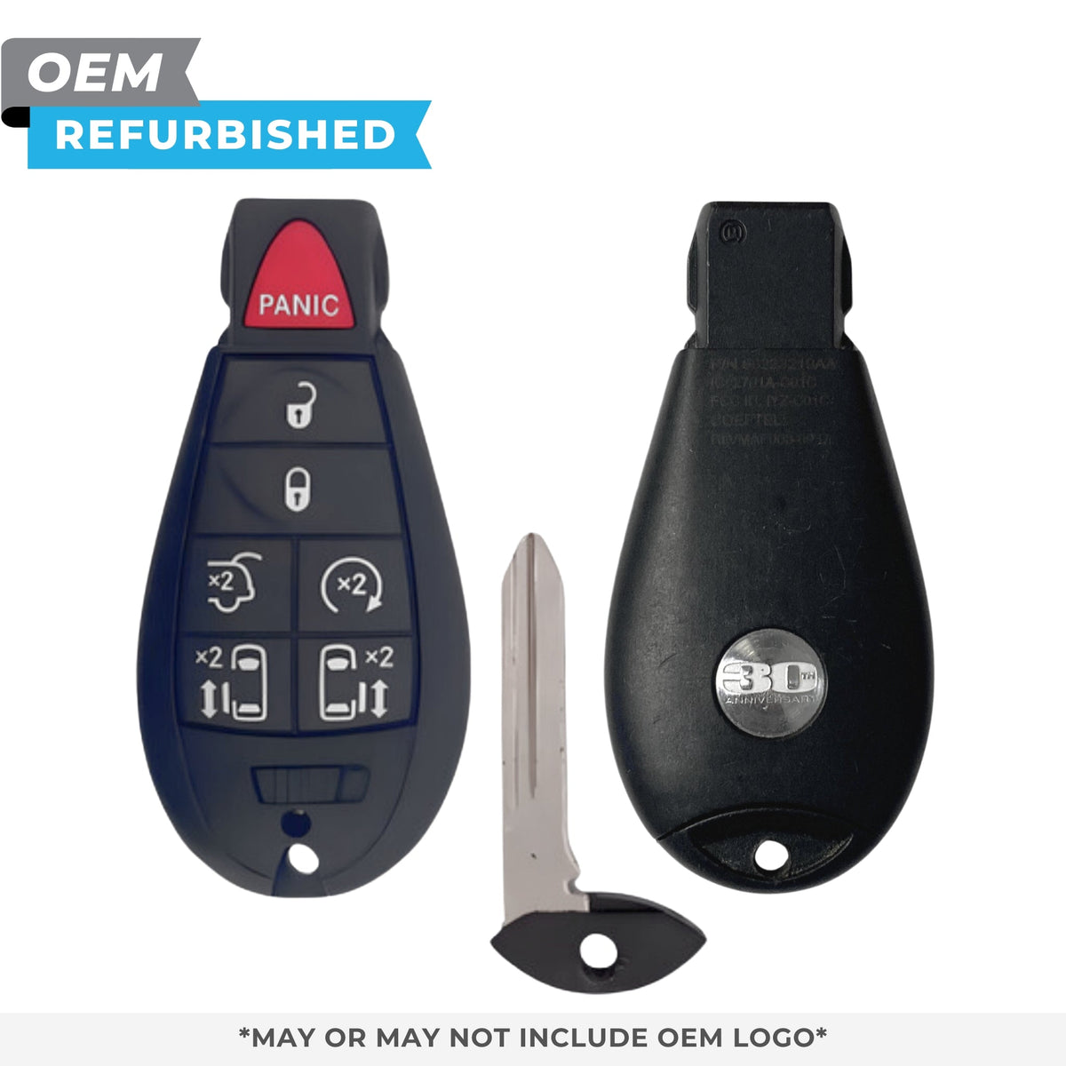 Dodge Refurbished OEM 2008 - 2017 Grand Caravan Fobik Key 7B FCCID: IYZ - C01C PN 68223219AA - Royal Key Supply
