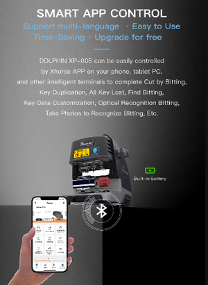Xhorse - Dolphin XP-005 Portable High Security Key Cutting Machine (With Built In Battery)