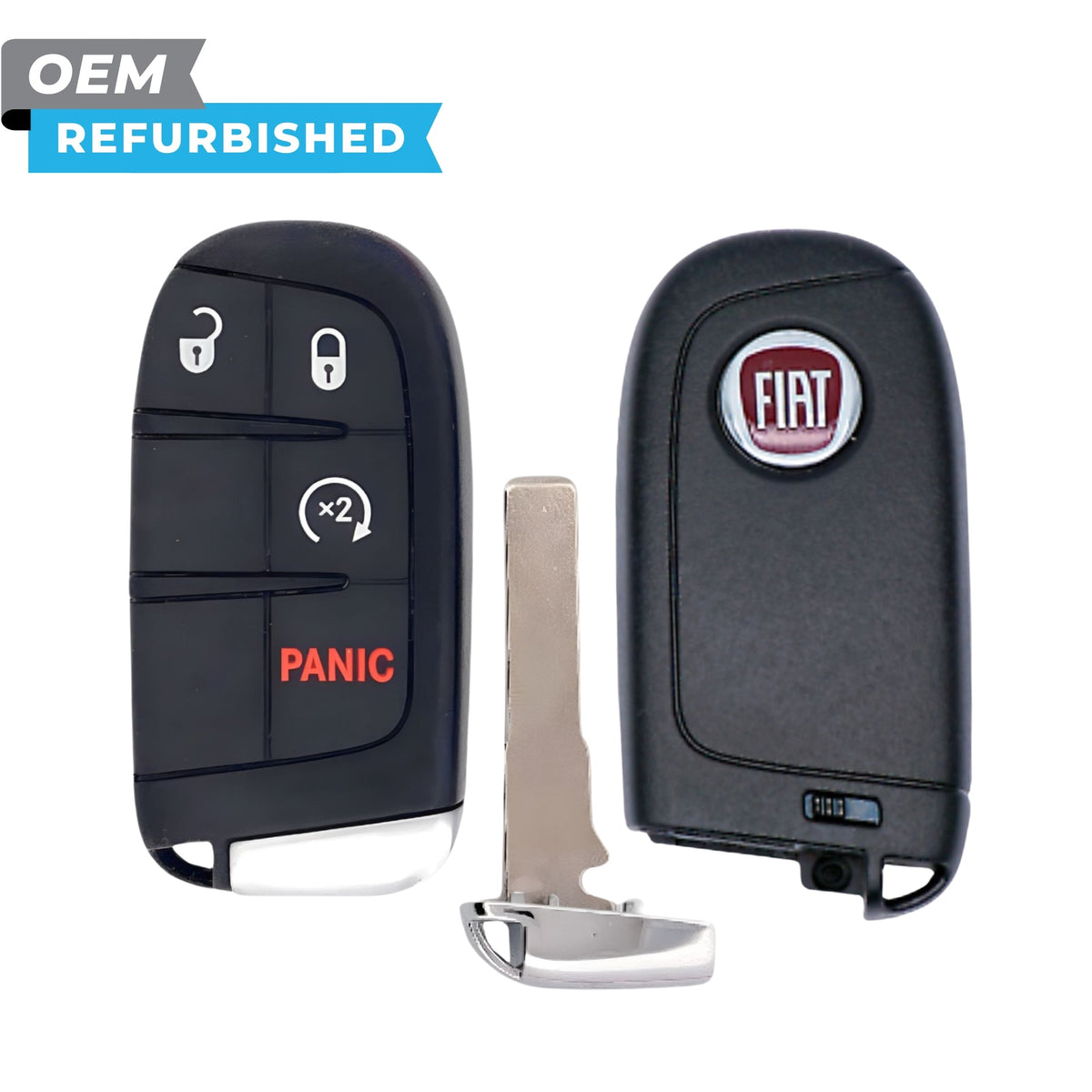 Fiat Refurbished 2015-2017 Fiat 500 Smart Key 4B Remote Start FCCID: M3N-40821302 PN 735637066 - Royal Key Supply