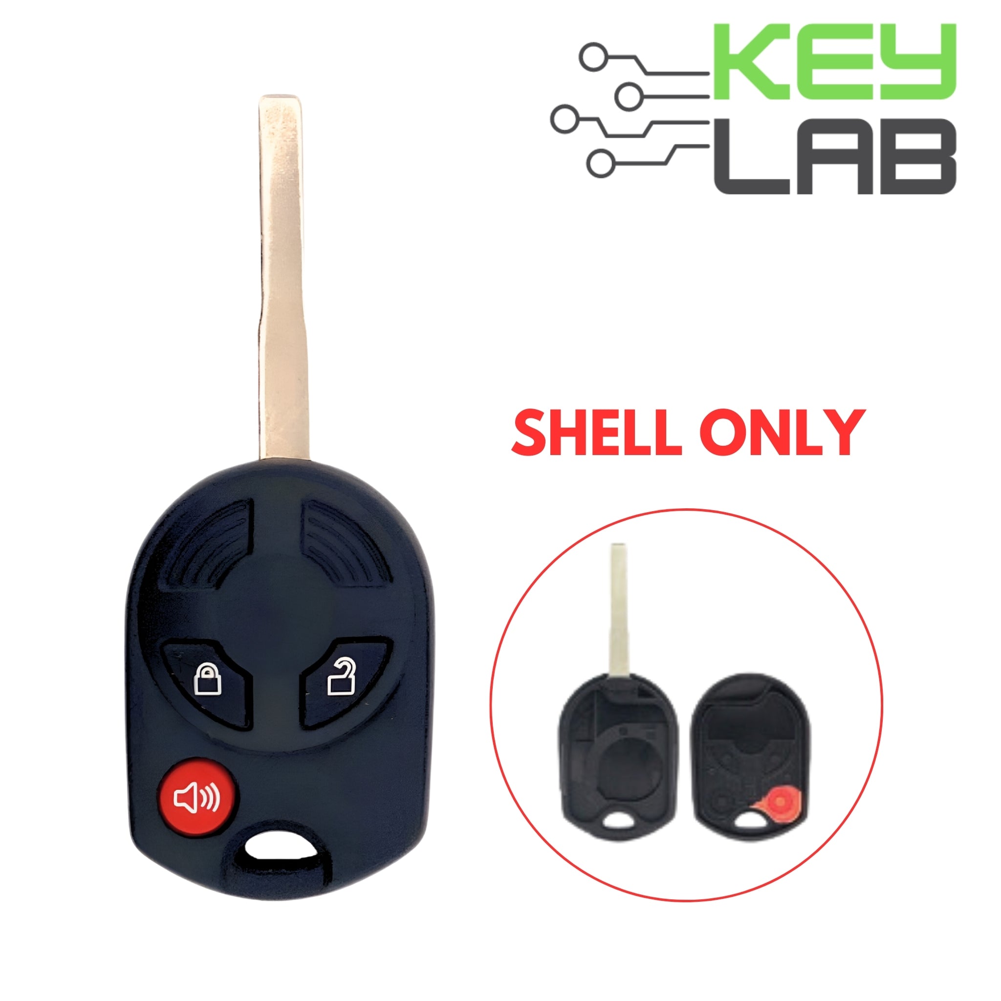 Ford 2012 - 2019 Remote Head Key 3B SHELL for OUCD6000022 - Royal Key Supply