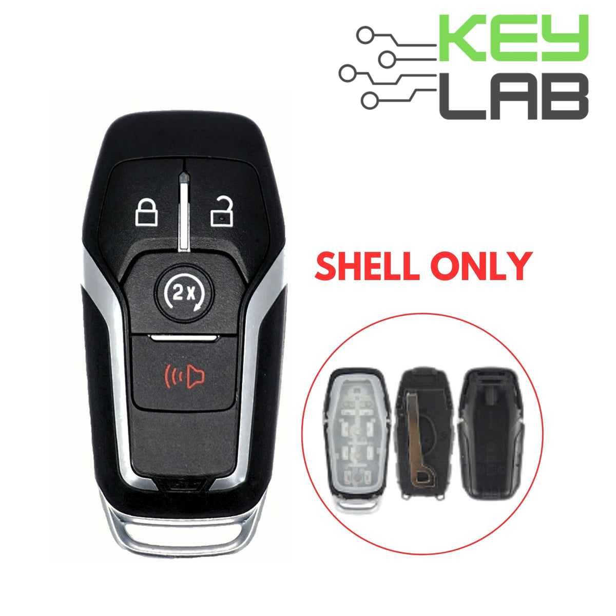 Ford 2015 - 2017 Smart Key 4B SHELL for M3N - A2C31243300 - Royal Key Supply