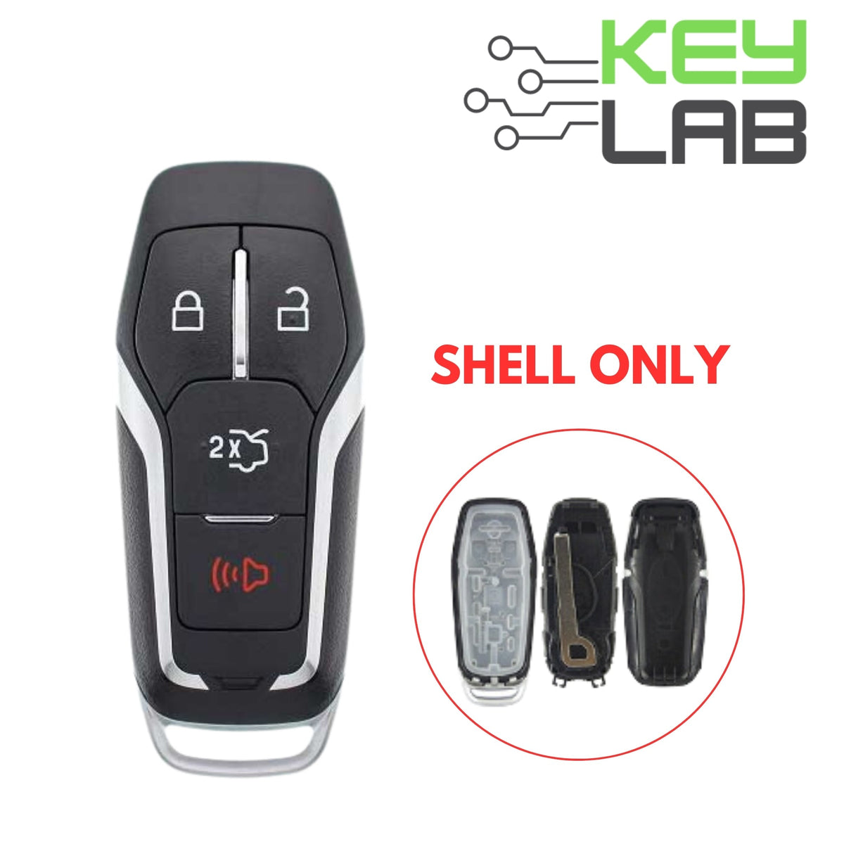 Ford 2015 - 2017 Smart Key 4B SHELL for M3N - A2C31243800 - Royal Key Supply