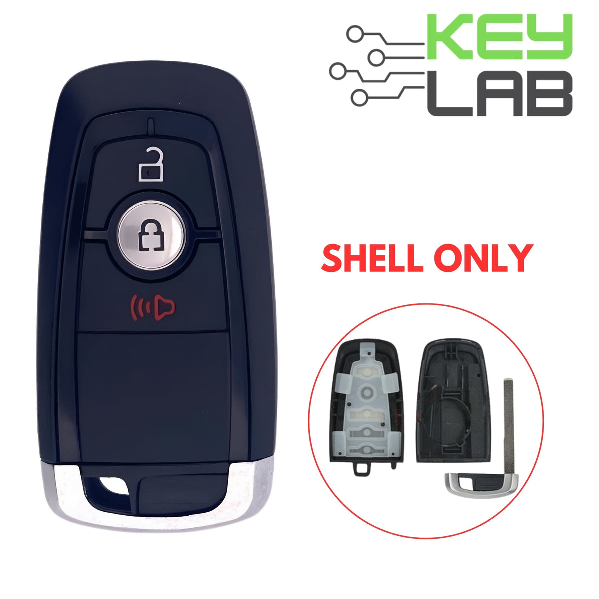 Ford 2017 - 2020 Smart Key SHELL for M3N - A2C93142300 - Royal Key Supply