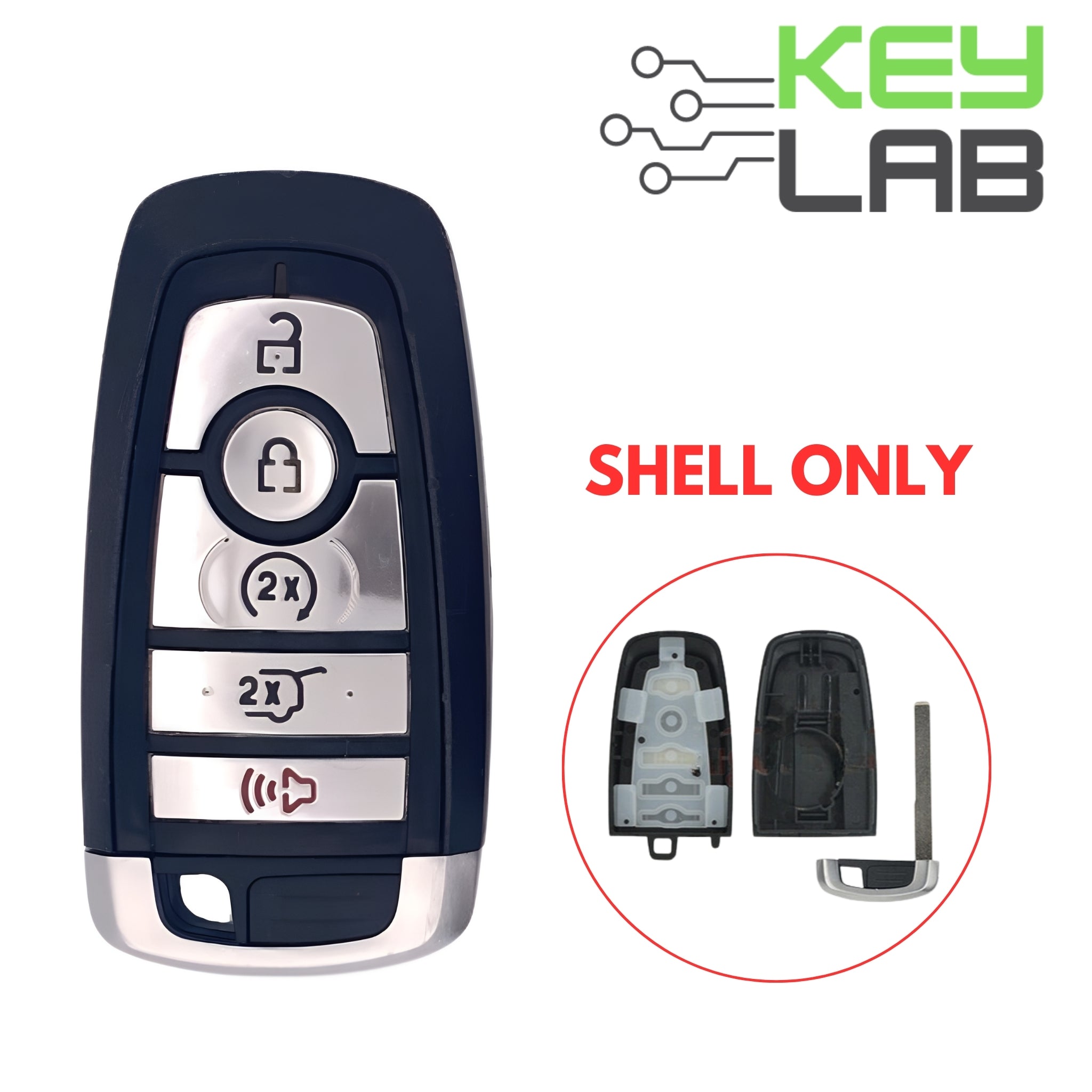 Ford 2017 - 2022 Smart Key 5B SHELL for M3N - A2C931426 - Royal Key Supply