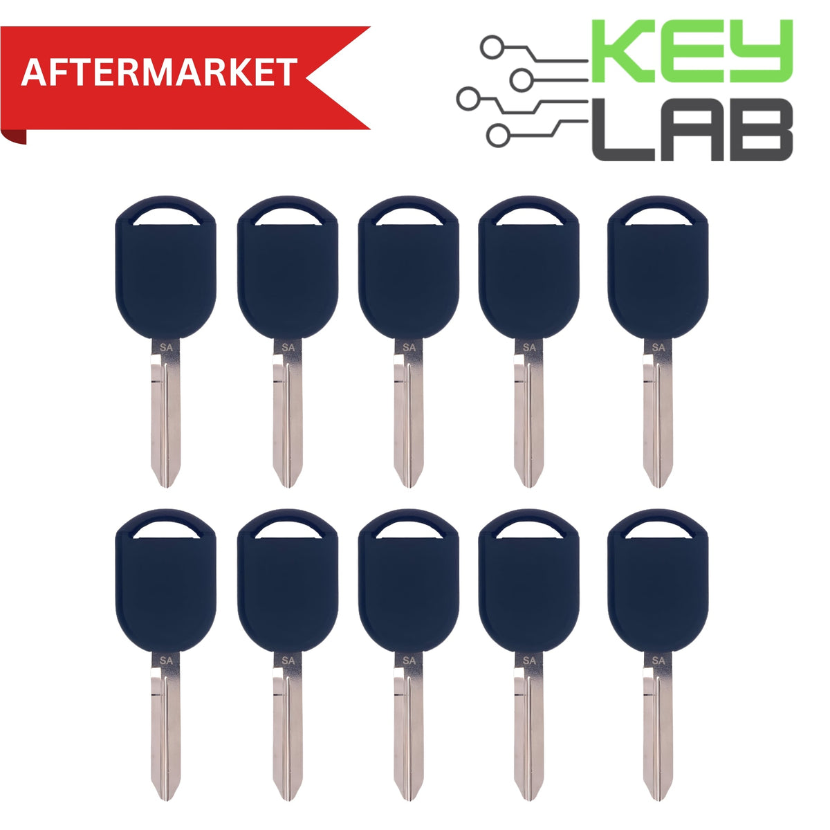 Ford Aftermarket 2000 - 2020 Transponder Key H92 - PT PN# 5913441, 164 - R8040 (Pack of 10) - Royal Key Supply