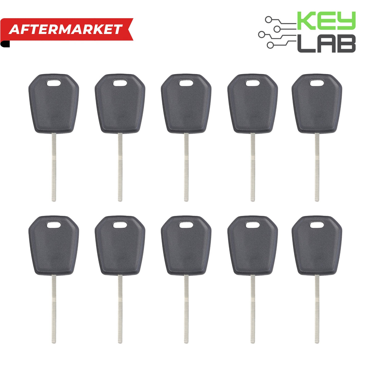 Ford Aftermarket 2013 - 2024 Side Mill Transponder Key H128 - PT PN 5923293, 164 - R8128 (Pack of 10) - Royal Key Supply
