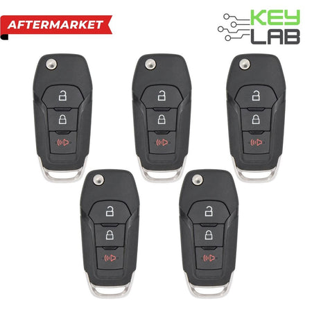 Ford Aftermarket 2015 - 2024 Explorer, Bronco, Ranger, Expedition, F - 150 Remote Flip Key 3B FCCID: N5F - A08TAA PN 164 - R8130, 5923667 (Pack of 5) - Royal Key Supply