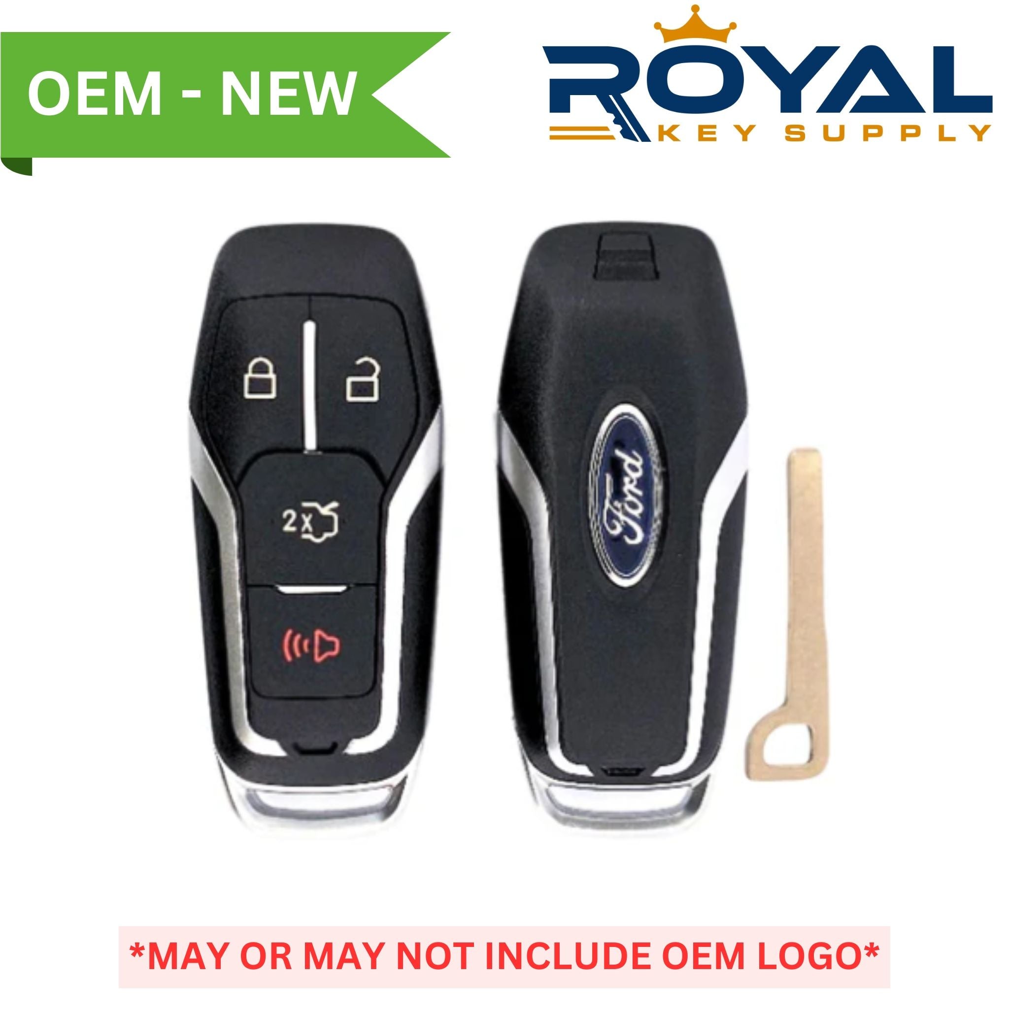 Ford New OEM 2015 - 2017 Fusion, Edge, Explorer Smart Key 4B Trunk FCCID: M3N - A2C3124380 PN# 5926060, 164 - R8109 - Royal Key Supply