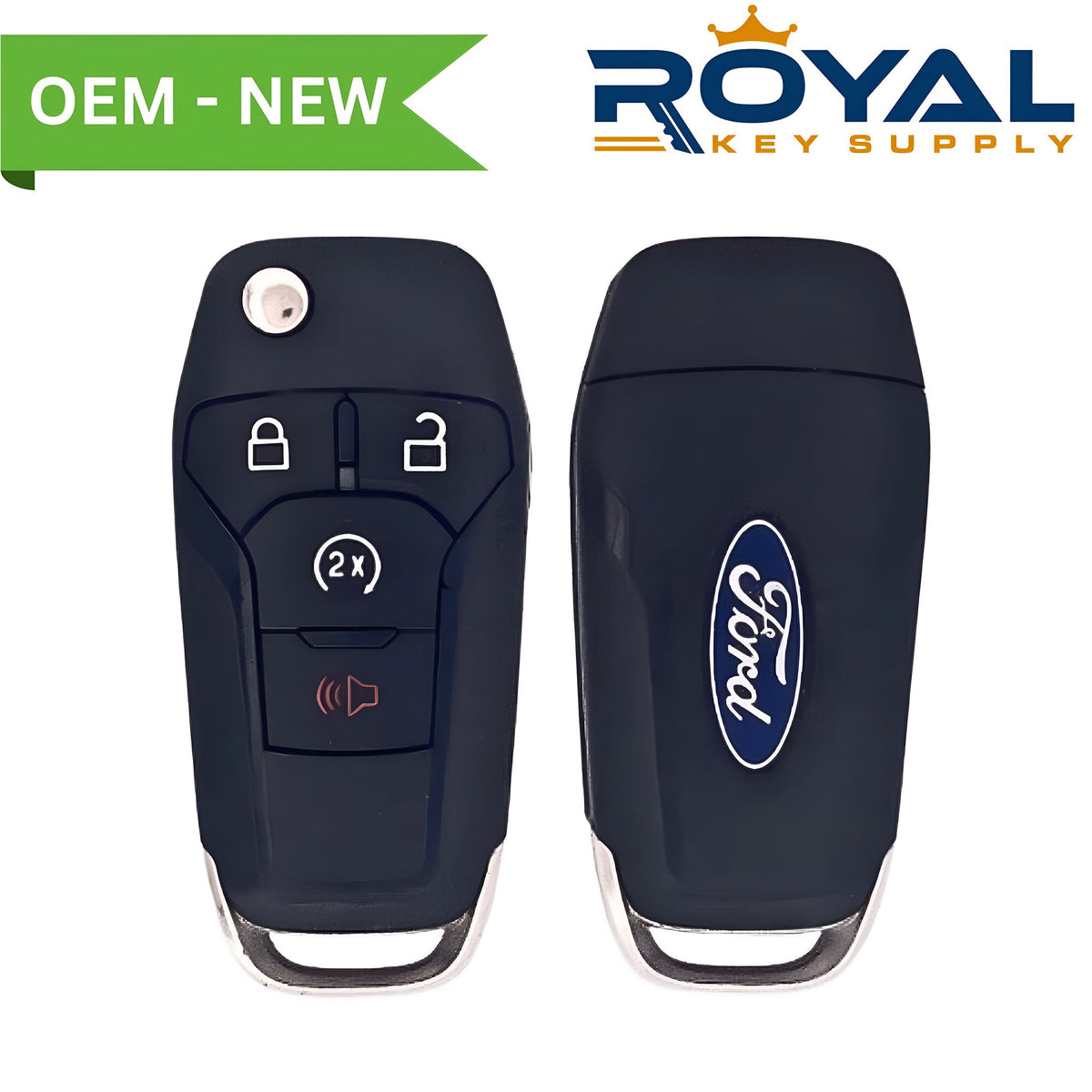 Ford New OEM 2023 - 2024 F - 250+ Remote Flip Key 4B Remote Start FCCID: N5F - A08TBLP PN# 164 - R8337 - Royal Key Supply