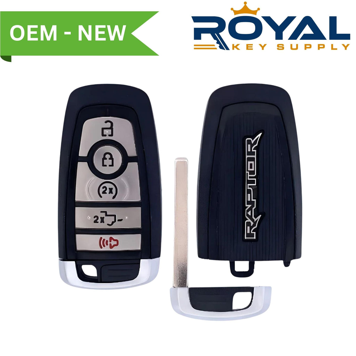 Ford New OEM 2024 F - Series Raptor Smart Key 5 Button Tailgate/Remote Start FCCID: M3N - A3C108397 PN# 5946265, 164 - R8365 - Royal Key Supply