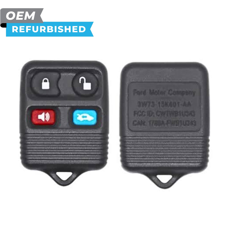 Ford Refurbished 1998-2004 Crown Victoria, Continental, Mark Vill Keyless Entry Remote 4B Trunk (Memory 2) FCCID: CWTWB1U311/343/313 PN F8OB-15K601-BA - Royal Key Supply