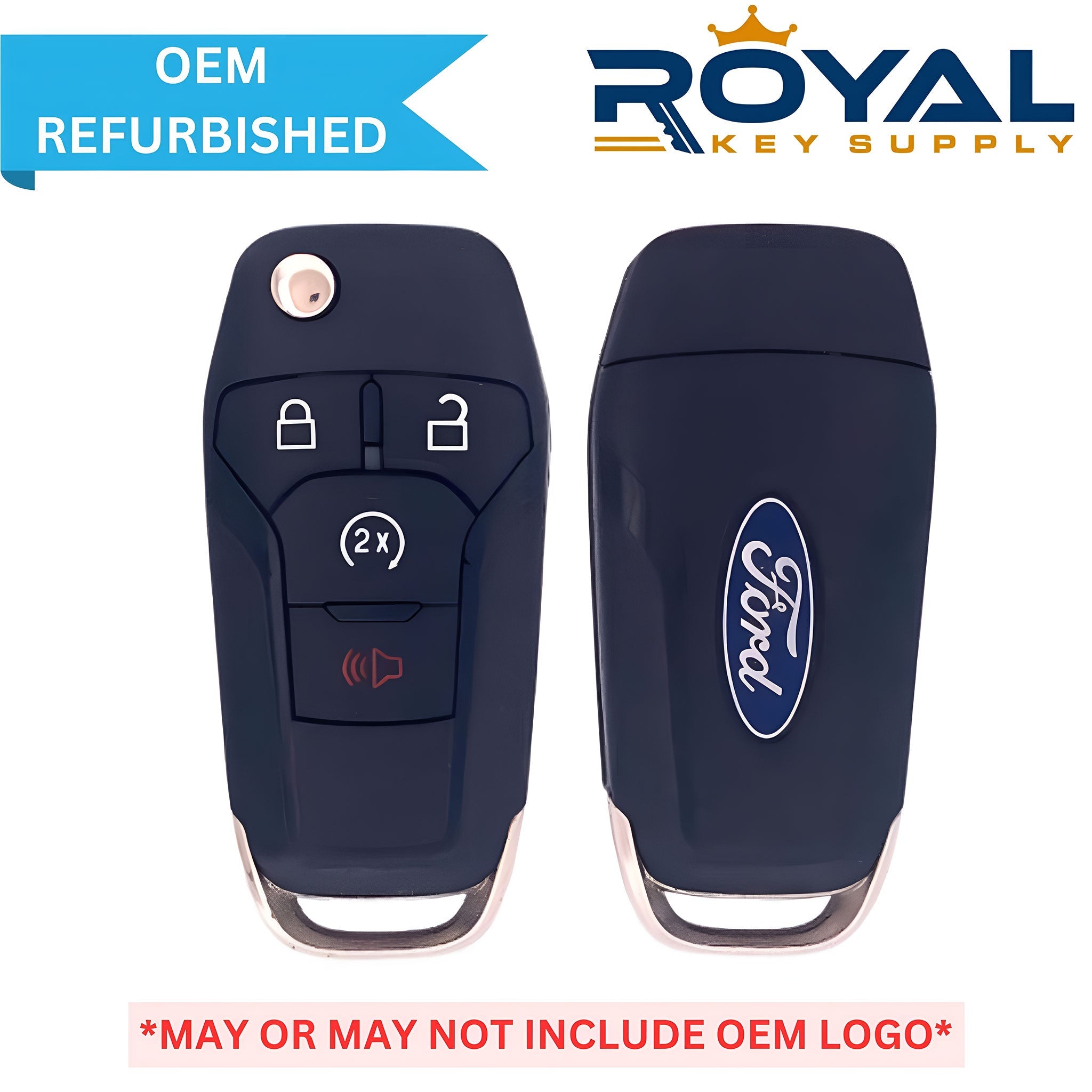 Ford Refurbished 2015 - 2024 Bronco, F - 150, F - 250, F - 350, Ranger Remote Flip Key 4B Remote Start FCCID: N5F - A08TDA PN# 164 - R8134, 5923694 - Royal Key Supply