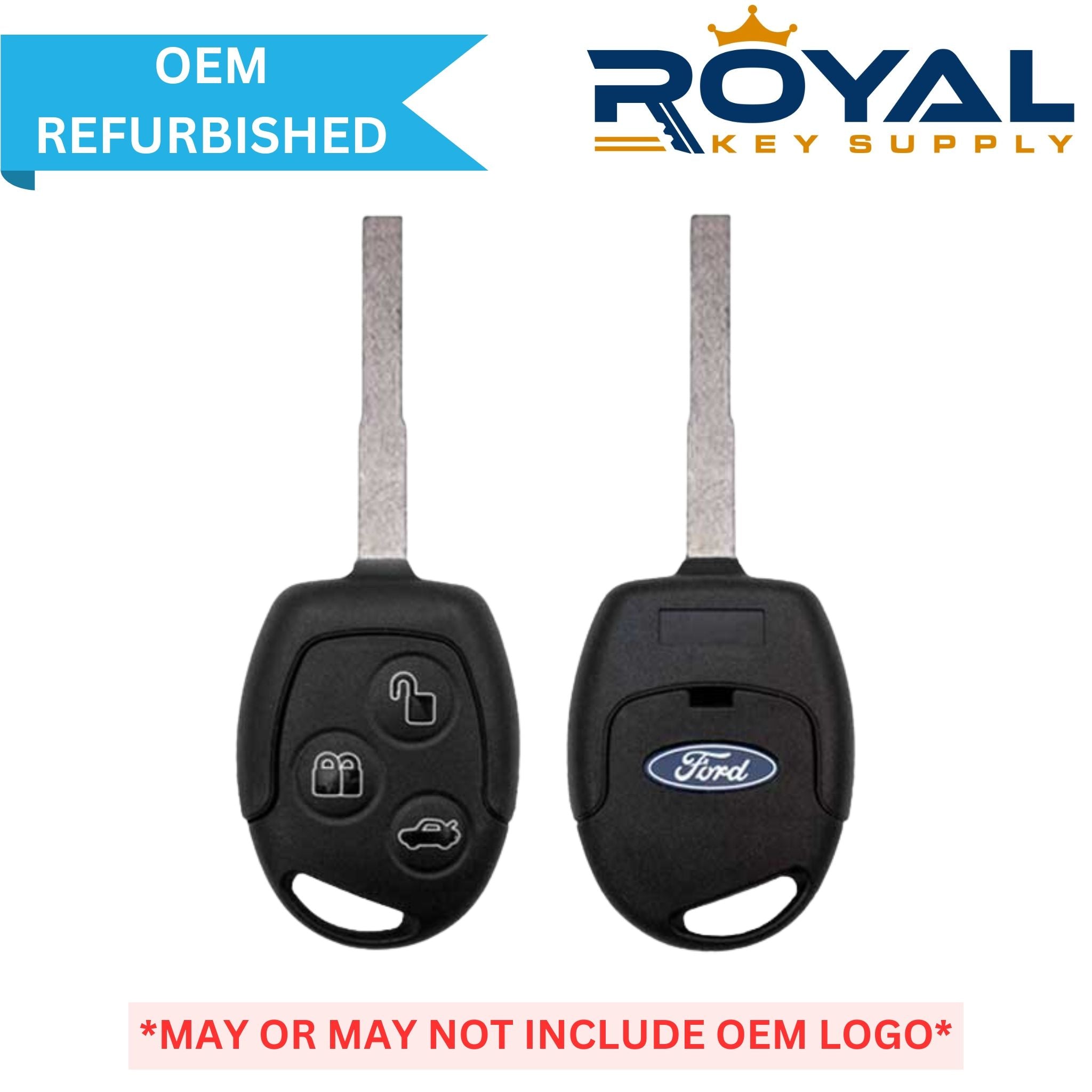 Ford Refurbished OEM 2011 - 2017 Fiesta Remote Head Key 3 Button FCCID: KR55WK47899 PN# 164 - R8043 - Royal Key Supply