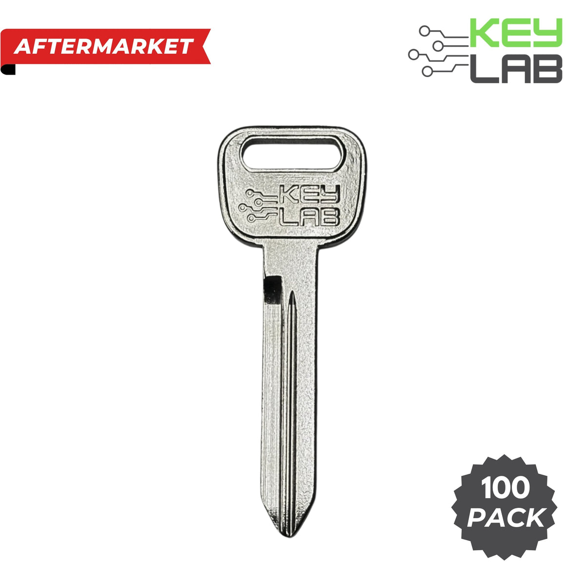 Ford/Lincoln 1996-2020 Mustang, F-150, Taurus, Aviator, Continental Metal Test Key H75 (Pack of 100) - Royal Key Supply