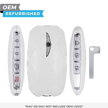 Genesis Refurbished 2025-2026 GV70 White Shell Smart Key 7B FCCID:TQ8-FOB-4FA0U44 PN 95440-ARDB0 - Royal Key Supply