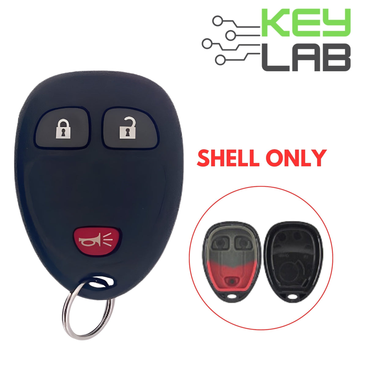 GM 2007 - 2017 Keyless Entry Remote SHELL for OUC60270 - Royal Key Supply