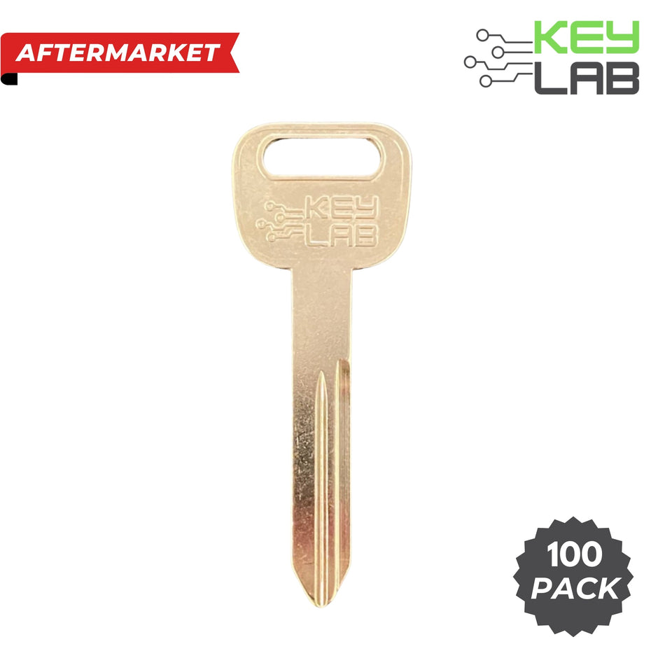 GM Aftermarket 1999 - 2009 Metal Test Key B102 (Pack of 100) - Royal Key Supply