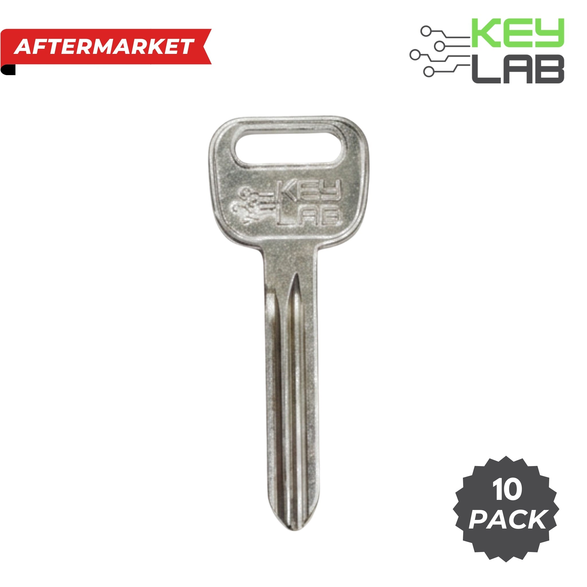 GM Aftermarket 2004-2013 Escalade, Enclave, Impala, Acadia, Sierra Metal Test Key B106 PN 599487 (Pack of 10) - Royal Key Supply