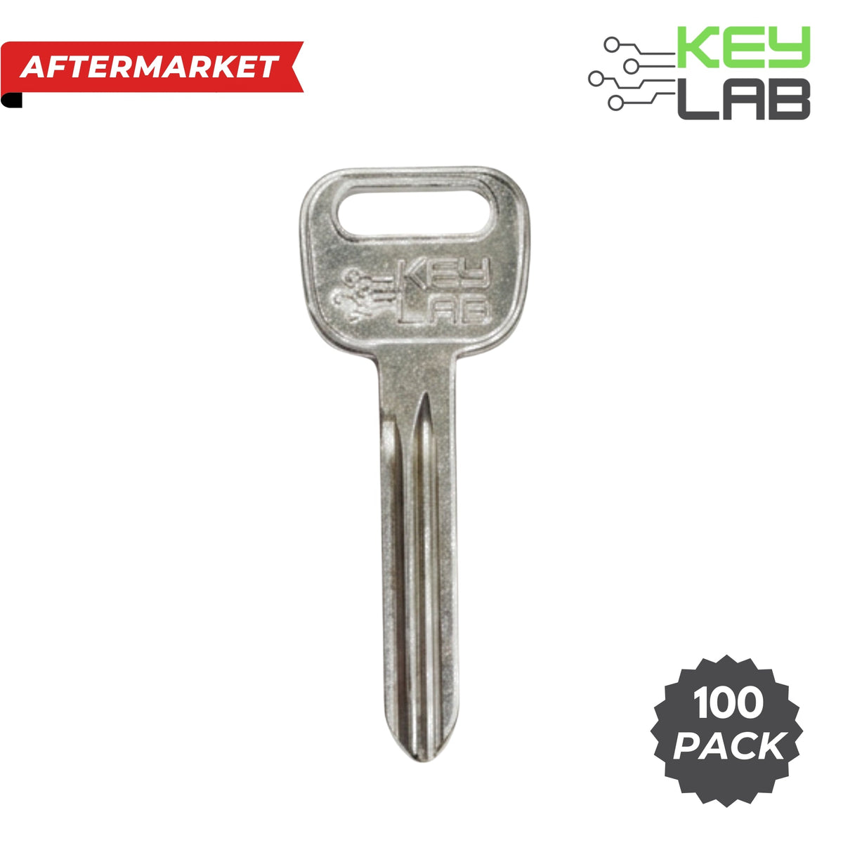 GM Aftermarket 2004-2013 Escalade, Enclave, Impala, Acadia, Sierra Metal Test Key B106 PN 599487 (Pack of 100) - Royal Key Supply