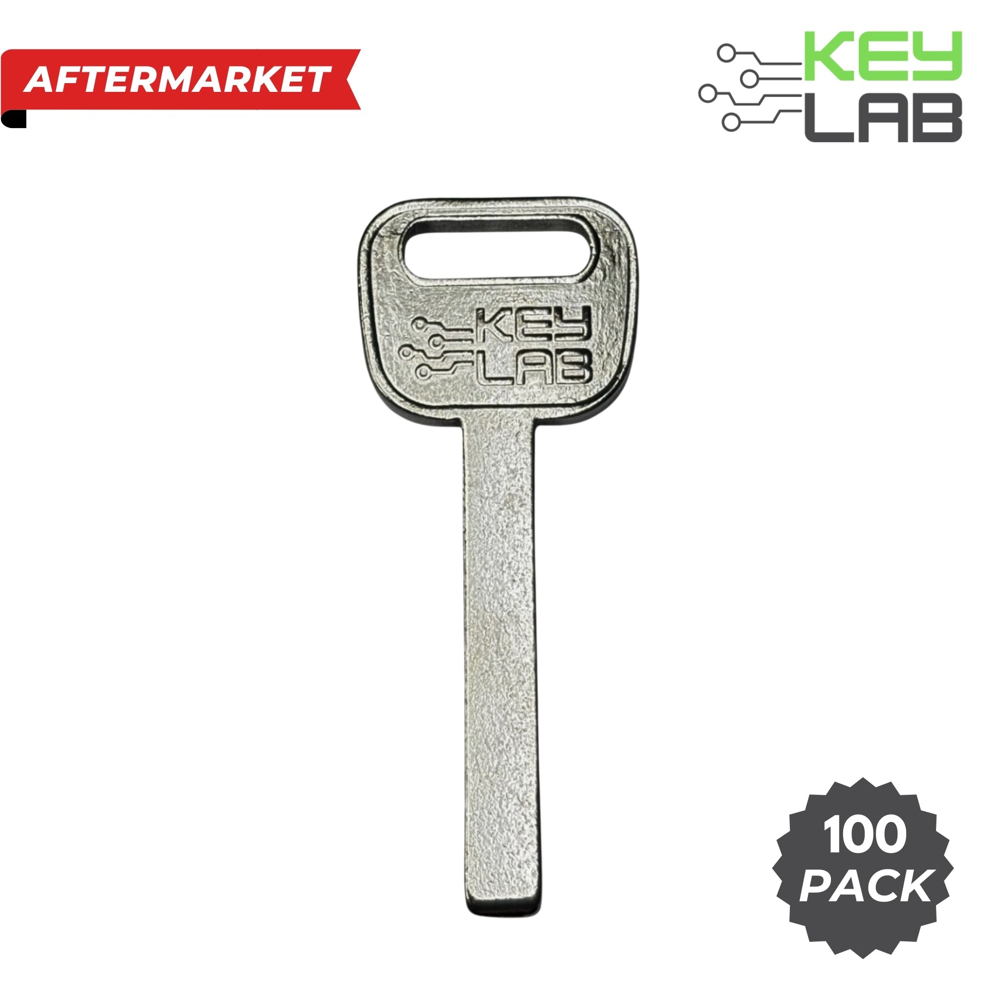 GM Aftermarket 2010-2022 Envision, Camaro, Malibu, Yukon Metal Test Key HU100 (Pack of 100) - Royal Key Supply
