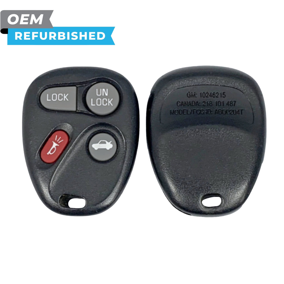 GM Refurbished 1997-2000 Buick, Regal Keyless Entry Remote 4B Trunk FCCID: ABO0204T PN 10246215 - Royal Key Supply