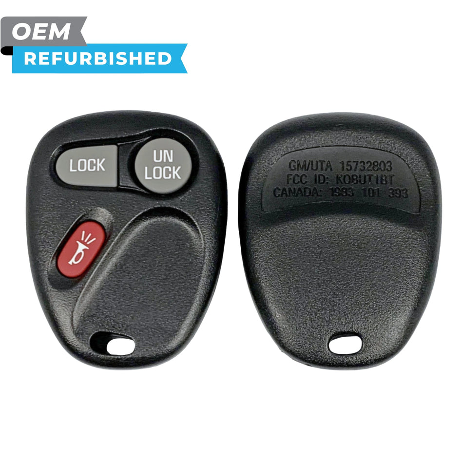 GM Refurbished 1998-2002 Yukon, Jimmy Keyless Entry Remote 3B Trunk FCCID: KOBUT1BT PN 15732803 - Royal Key Supply