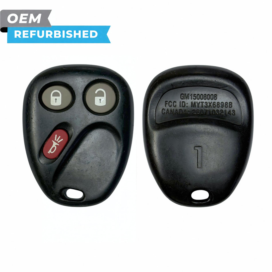 GM Refurbished 2002-2009 Trailblazer Keyless Entry Remote (Driver 1) 3B FCCID: MYT3X6898B PN 15008008 - Royal Key Supply