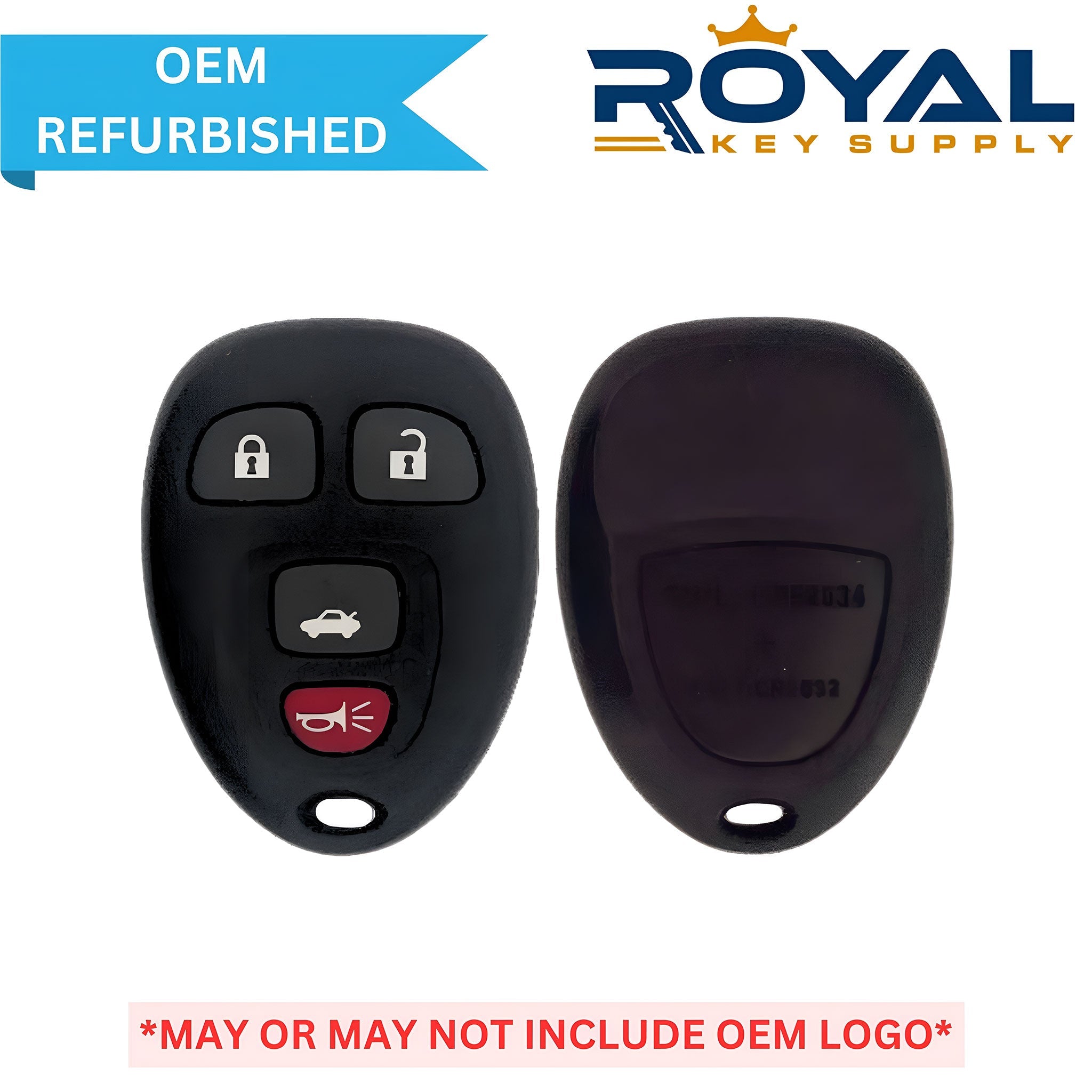 GM Refurbished 2004 - 2012 Cobalt, Malibu Keyless Entry Remote 4B Trunk FCCID: KOBGT04A PN# 15252034 - Royal Key Supply