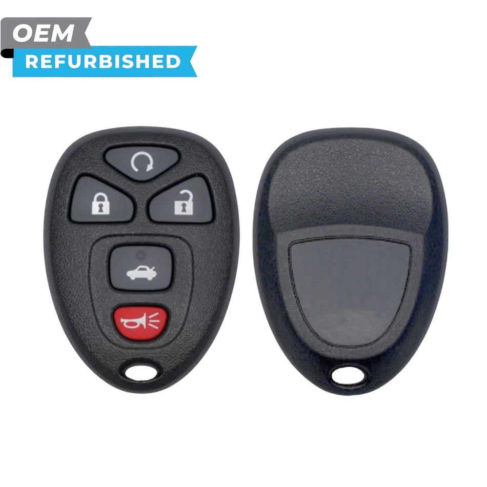 GM Refurbished 2004-2012 Cobalt, Malibu (No Logo) Keyless Entry Remote 5B Remote Start/Trunk FCCID: KOBGT04A PN 22733524 - Royal Key Supply