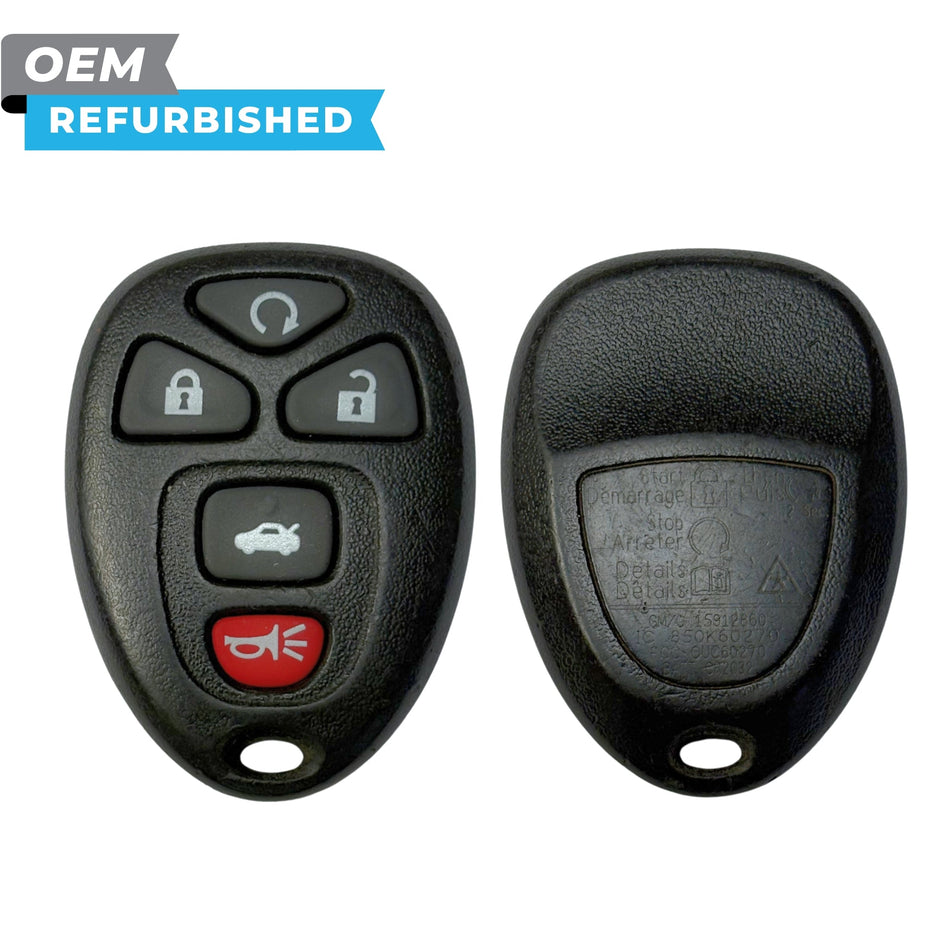 GM Refurbished 2004-2013 Equinox Keyless Entry Remote 5B Remote Start/Trunk FCCID: OUC60270 PN 20935331 - Royal Key Supply