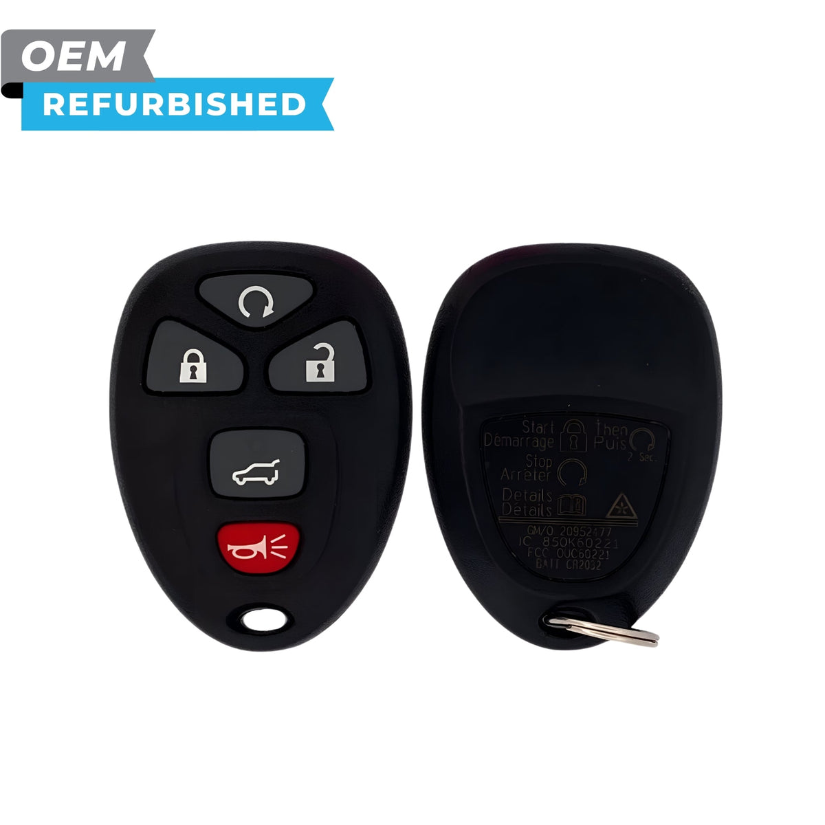 GM Refurbished 2007-2017 Suburban, Escalade, Acadia, Yukon, Enclave Keyless Entry Remote 5B Hatch/Remote Start FCCID: OUC60270, OUC60221, M3N5WY8109 PN 20869057, 15857840, 5913427, 25839476 - Royal Key Supply