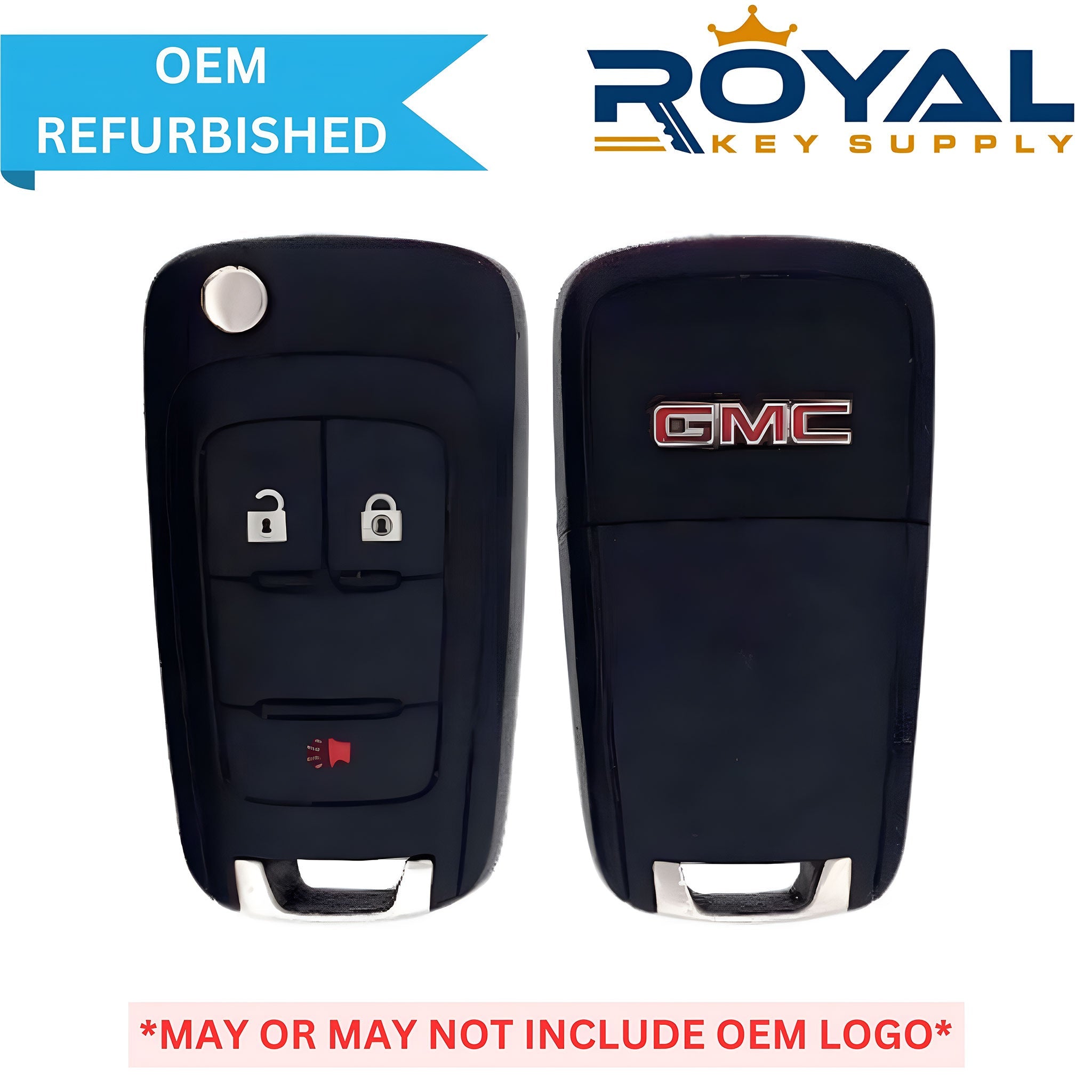 GM Refurbished 2010 - 2019 GMC Terrain Remote Flip Key 3B FCCID: OHT01060512 PN# 20835402, 5913596, 20873623, 20934738 - Royal Key Supply