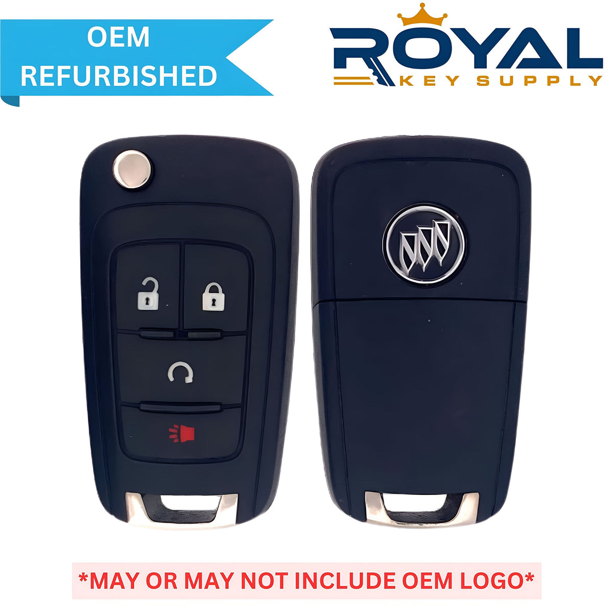 GM Refurbished 2013 - 2018 Encore Remote Flip Key 4B Remote Start FCCID: AVL - B01T1AC PN# 13585814 - Royal Key Supply