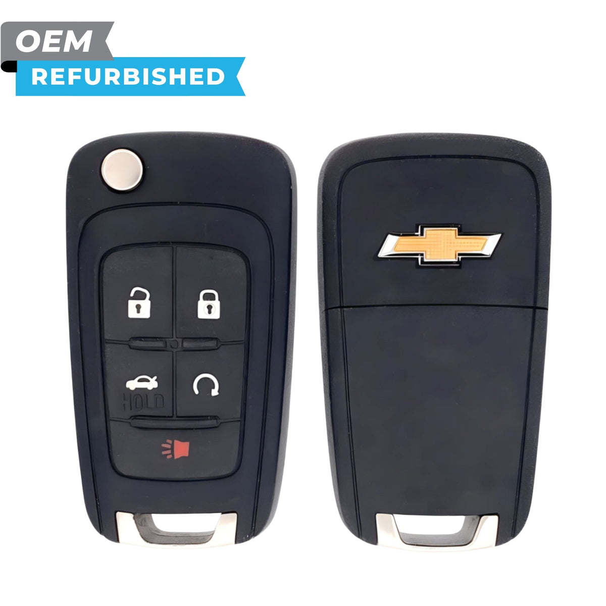 GM Refurbished 2014-2018 Impala, Malibu, Sonic Remote Flip Key 5B Trunk/Remote Start FCCID: KR55WK50073 PN 13586490 - Royal Key Supply