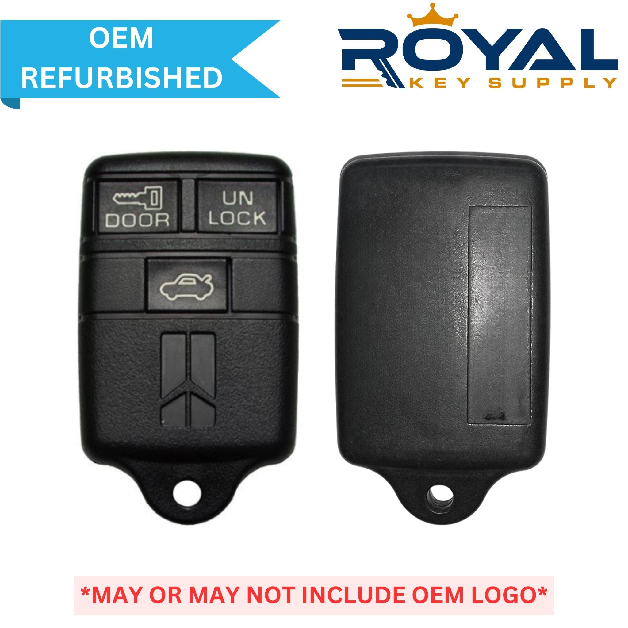 GM Refurbished OEM 1992 - 1996 Achieva Keyless Entry Remote 3 Button FCCID: ABO0104T PN# 10205240 - Royal Key Supply