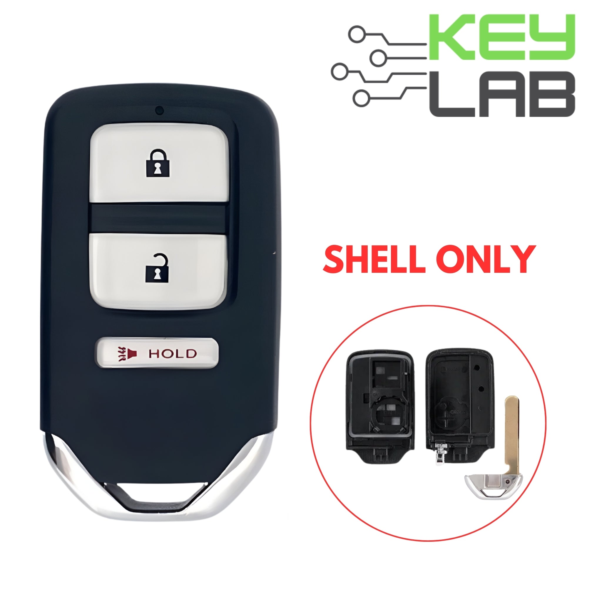 Honda 2013 - 2017 Smart Key SHELL for KR5V1X - Royal Key Supply