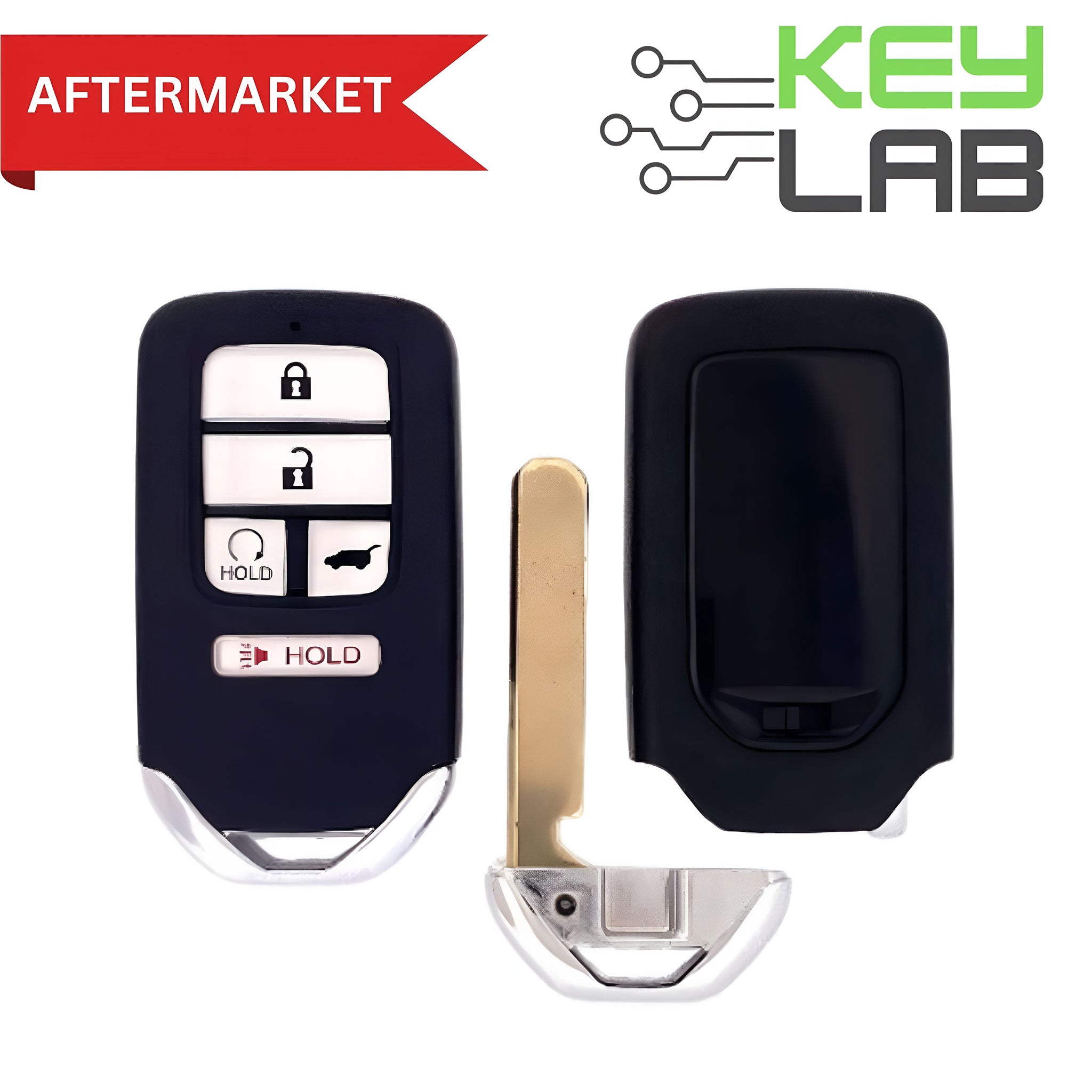 Honda Aftermarket 2016 - 2022 Civic, CR - V, Pilot Smart Key 5B Hatch/Remote Start FCCID: KR5V2XV44 PN# 72147 - TLA - A81, 72147 - TLA - A91 - Royal Key Supply