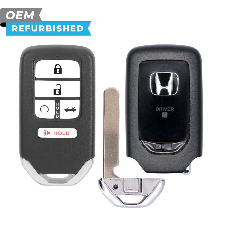 Honda Refurbished 2016-2017 Accord Smart Key (Memory 1) 5B Trunk/Remote Start FCCID: ACJ932HK1310A PN 72147-T2G-A41 - Royal Key Supply