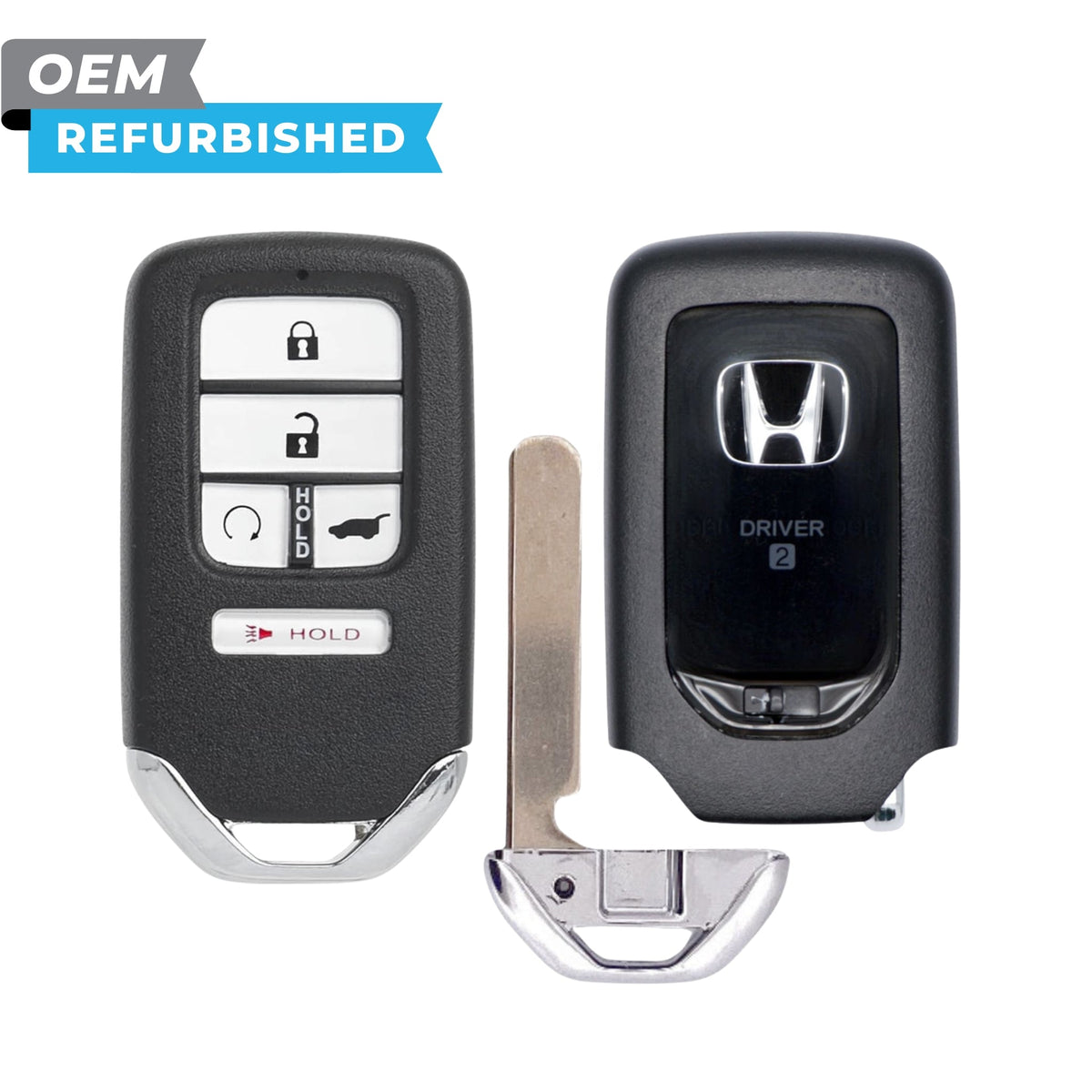 Honda Refurbished 2016-2020 Pilot, CR-V Smart Key (Memory 2) 5B Hatch/Remote Start FCCID: KR5V2X V44 PN 72147-TLA-A21 - Royal Key Supply