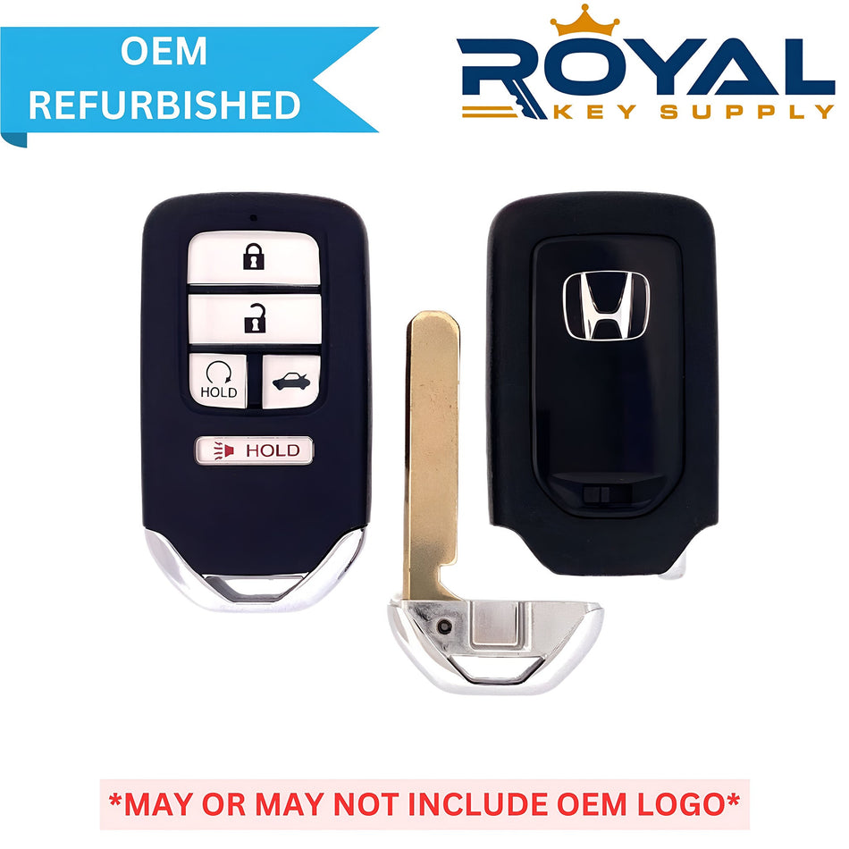 Honda Refurbished 2016 - 2021 Civic Smart Key 5B Trunk/Hold on Remote Start FCCID: KR5V2X PN# 72147 - TBA - A12 - Royal Key Supply