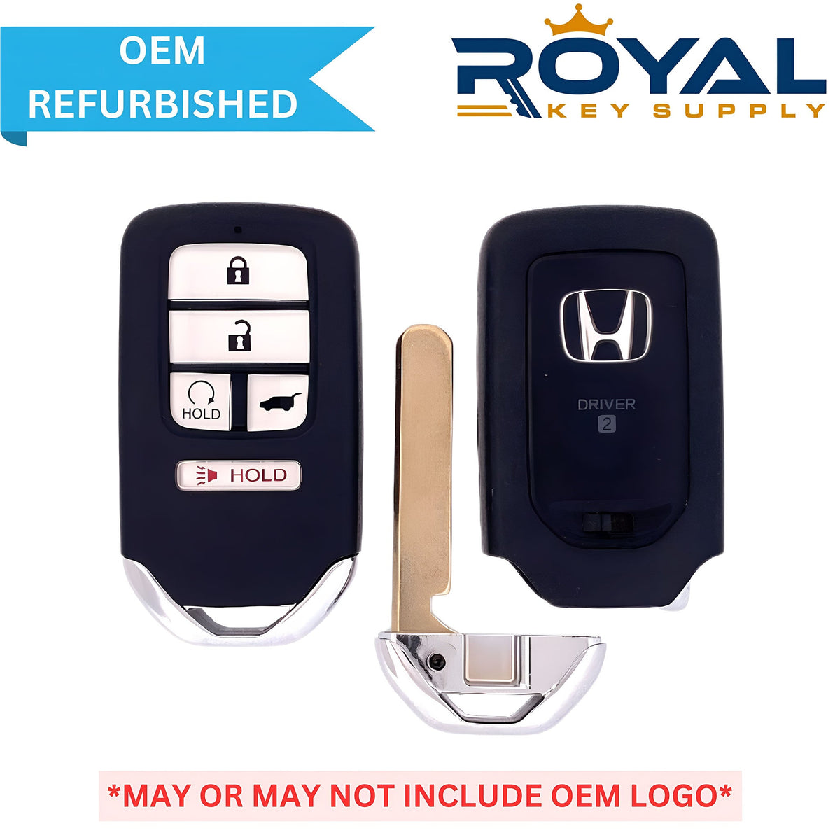 Honda Refurbished 2016 - 2022 Civic, CR - V, Pilot Smart Key (Memory 2) 5B Hatch/Remote Start FCCID: KR5V2X V44 PN# 72147 - TLA - A91 - Royal Key Supply