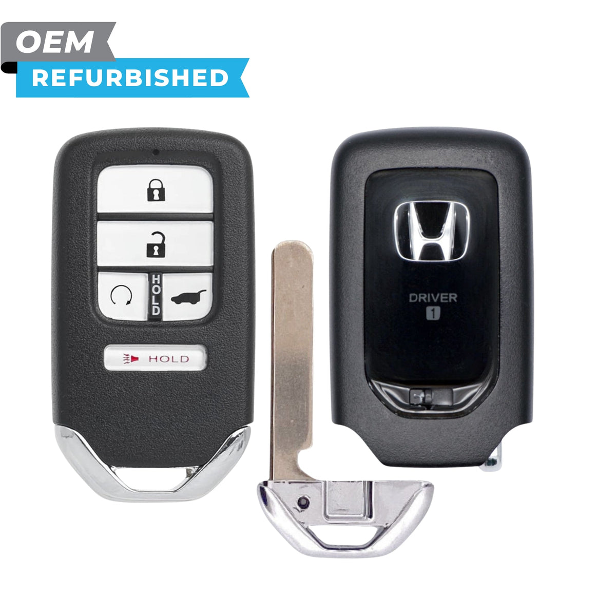 Honda Refurbished 2016-2022 Pilot, CR-V Smart Key (Memory 1) 5B Hatch/Remote Start FCCID: KR5V2X V44 PN 72147-TLA-A11 - Royal Key Supply