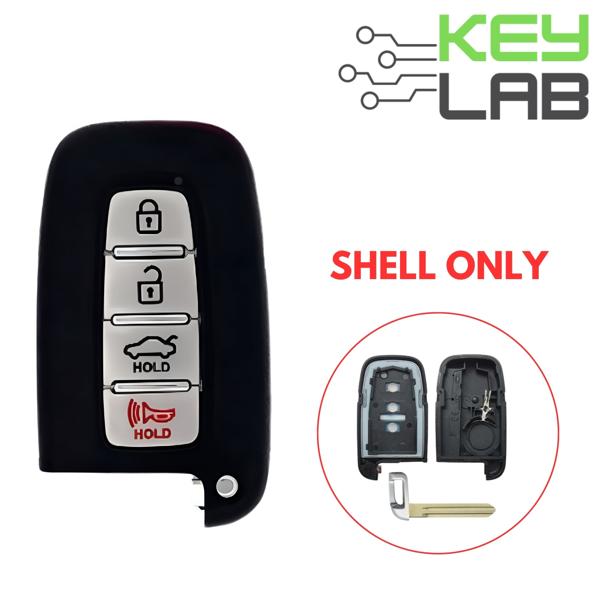 Hyundai 2009 - 2015 Smart Key SHELL for SY5HMFNA04 (HY15) - Royal Key Supply