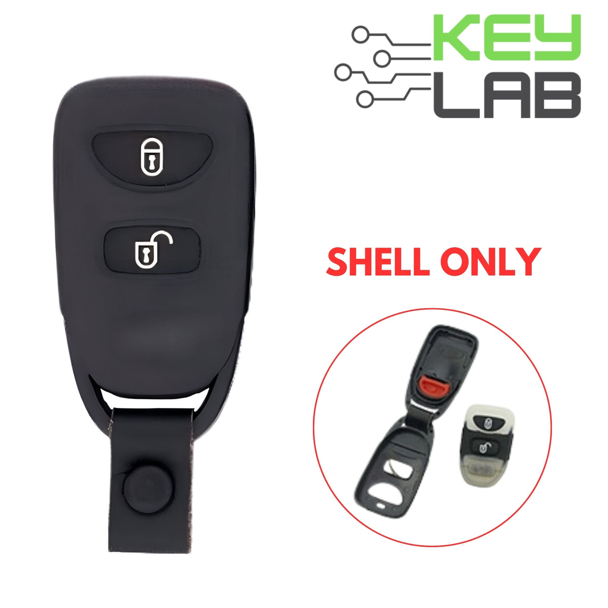 Hyundai 2014 - 2017 Keyless Entry Remote SHELL for TQ8 - RKE - 4F14 - Royal Key Supply