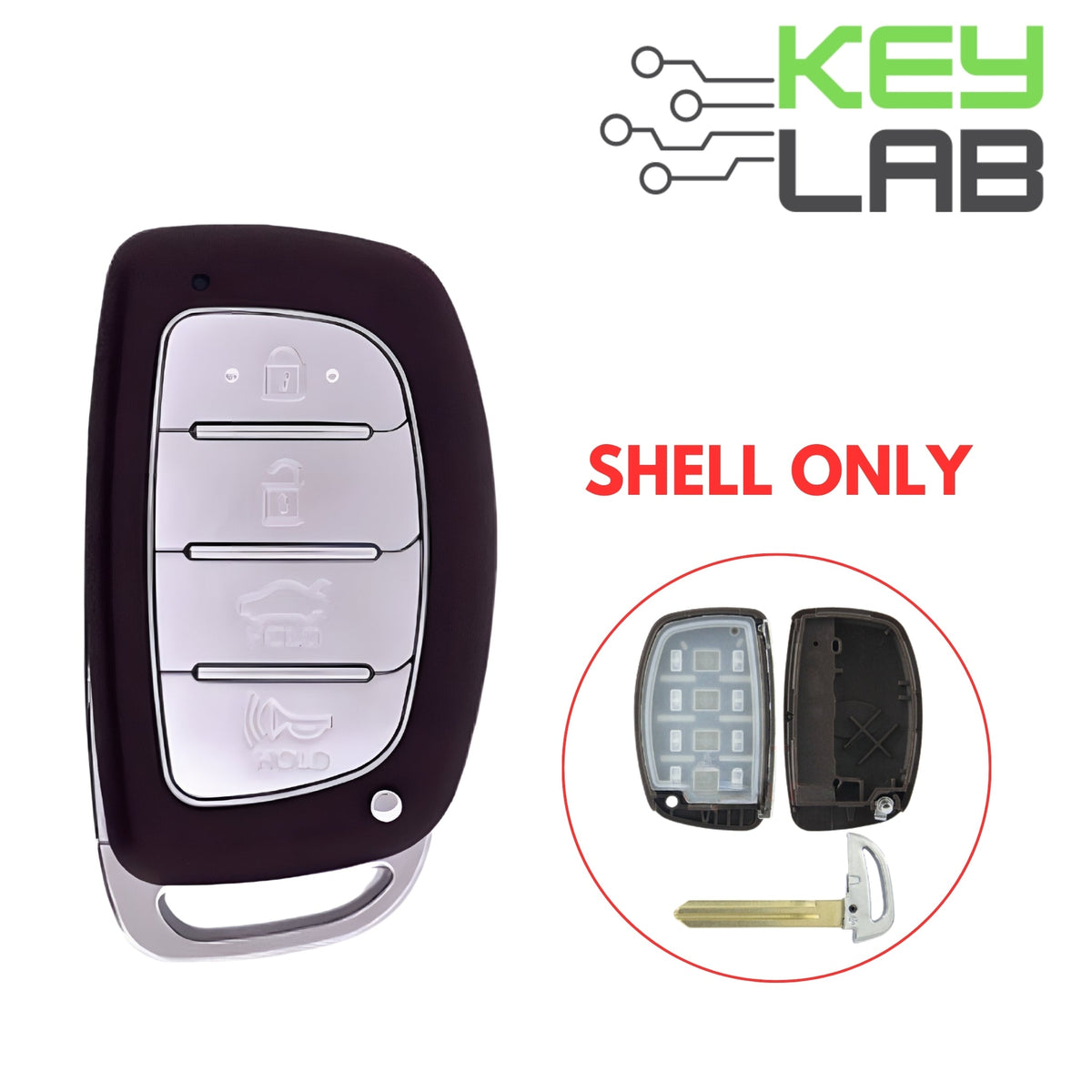 Hyundai 2016 - 2018 Smart Key SHELL for CQOFD00120 - Royal Key Supply