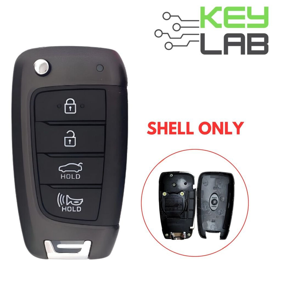 Hyundai 2019 - 2021 Remote Flip Key SHELL 4B Trunk for TQ8 - RKE - 4F40 - Royal Key Supply